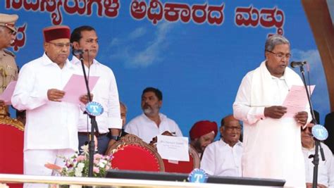 Siddharamaiah Sworn In As Karnatakas Th Cm Star Of Mysore