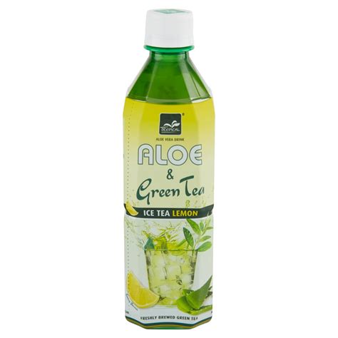 Tropical Aloe Vera Drink Aloe Green Tea Ice Tea Lemon Everli