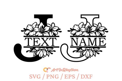 Letter J Split Monogram svg