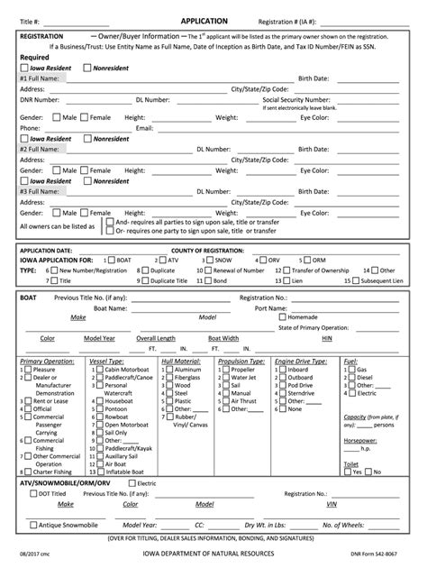 Fillable Online Application For Certificate Of Iowa Title And Or