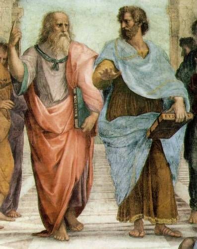 Raffaello Platone E Aristotele Da La Scuola Datene Affresco