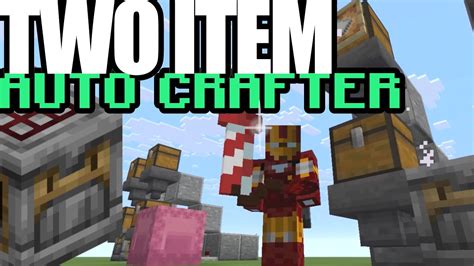 Simple 2 Item Auto Crafter That Stops Automatically Minecraft Bedrock
