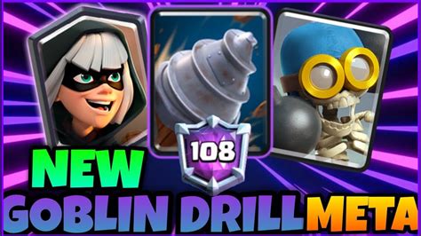 8000 Trophies W Best Goblin Drill Deck Clash Royale Youtube