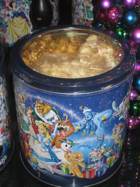 Disney Christmas Popcorn Tin This Disney Holiday tin comes with ...