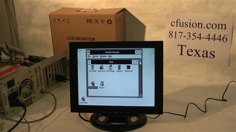 Modern Cga Monitor Shown Running Under Windows Youtube