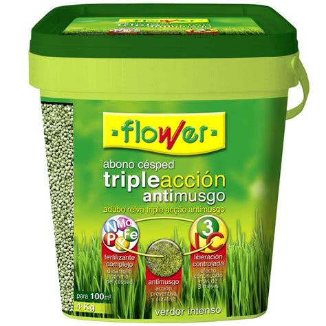 Abono Para Césped Anti Musgo 4 Kg Flower • Laferreteriashop