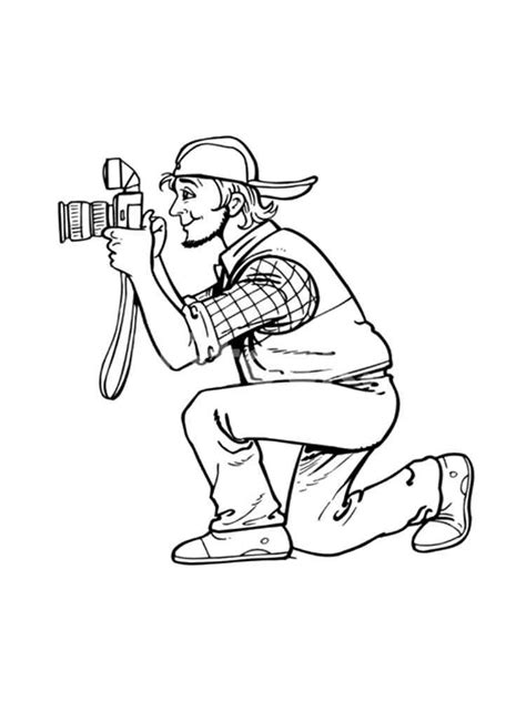 Photographer Coloring Pages