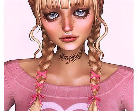 Bonnie Hair от Kamiiri для Симс 4 Скачать мод