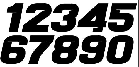 Custom Motocross MX Dirt Bike Racing Numbers Vinyl Decal Supercross SX