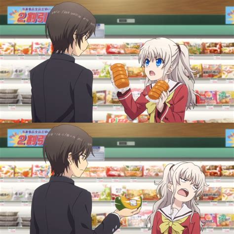 Anime Girl Asking Anime Guy For One Two Things And Anime Guy Giving