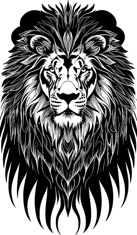 art lion head portrait, illustration 20578276 Vector Art at Vecteezy