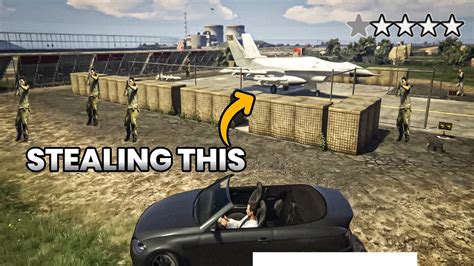 First Time Stealing Fighter Jet In Gta Online Gta Online Army Is