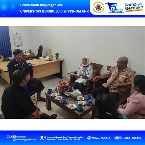 Penerimaan Kunjungan Universitas Bengkulu Oleh Fishum Unr Fakultas