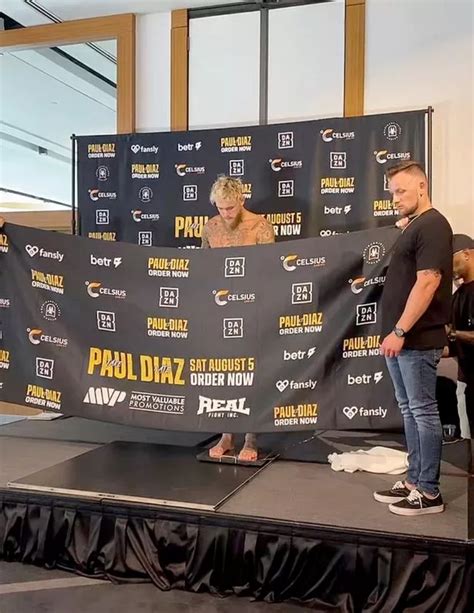 Jake Paul And Nate Diaz Strip Naked After Struggling To Make Weight For