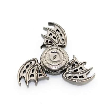 Focus Toy Dragon Wings Finger Gyro Spinner Birthday Gift Silver