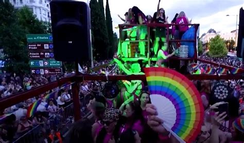 Tens Of Thousands Fill Madrid Gay Pride Parade