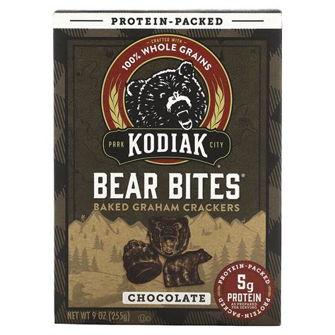 Kodiak Cakes Bear Bites Baked Graham Crackers Chocolate Oz G