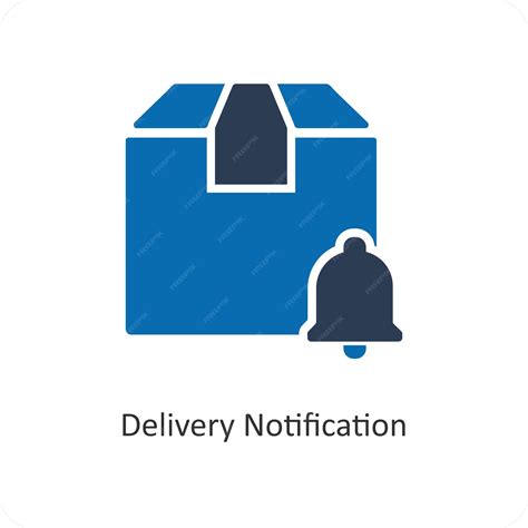 Premium Vector | Delivery notification and notification icon concept