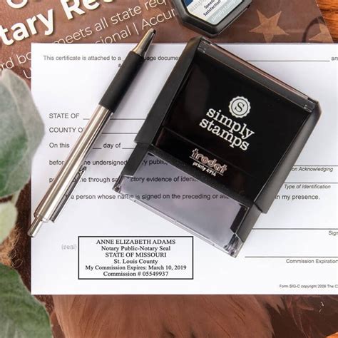 Missouri Notary Rectangle Seal All State Notary Supplies