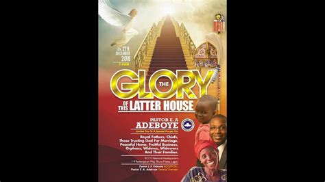 Rccg Monthly Thanksgiving Service Nd December Youtube