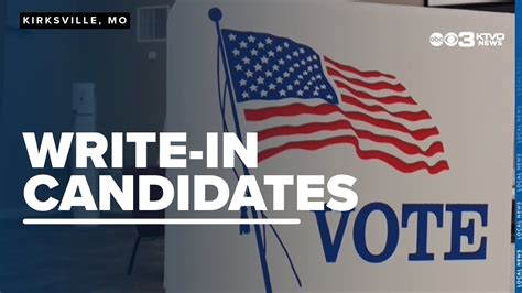 Write In Candidates What You Need To Know Ahead Of Election Day Youtube