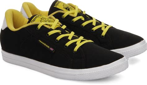 Reebok Canvas Shoes For Women Buy Black Yellow Color Reebok Canvas