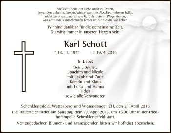 Traueranzeigen Von Karl Schott Trauer Hersfelder Zeitung De