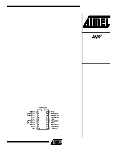 AT90S2313 10 Datasheet 1 8 Pages ATMEL 8 Bit Microcontroller With 2K