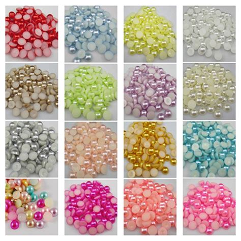 Pick Mm Multi Color Resin Abs Round Flatback