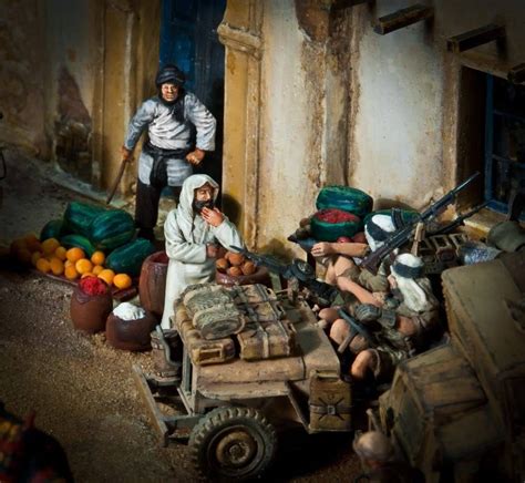 Miniart 35540 North African House 35051 British Jeep Crew Smalcastle Dioramas Figurin