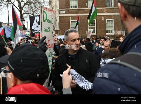 London Uk Februar Tausende Von Pro Pal Stinensischen