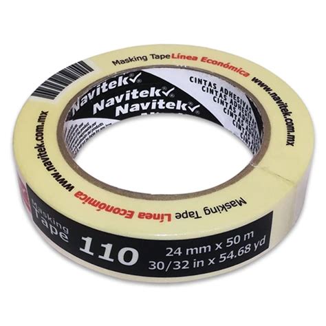 Cinta Adhesiva Masking Tape Crema Navitek Mm X M