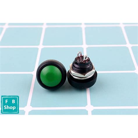 6Pcs Lot PBS 33b 2Pin Mini Switch 12mm 12V 1A Waterproof Momentary Push