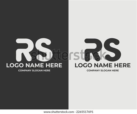 Rs Vector Logo Design Rs Word Stock Vector (Royalty Free) 2265517691 ...