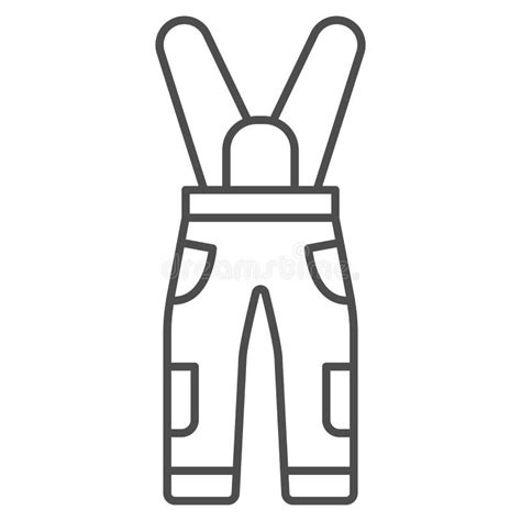 Jumpsuit Outline Stock Illustrations Jumpsuit Outline Stock