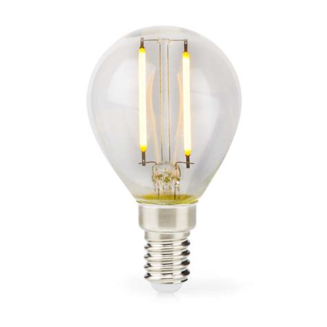 LED Filament Lampe E14 G45 2 W 250 Lm 2700 K Warmweiss