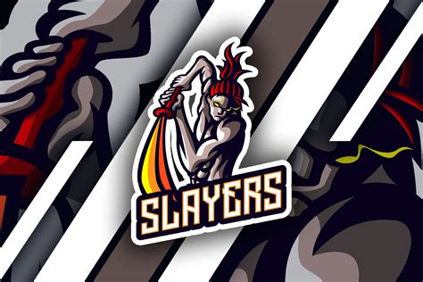 Slayers Mascot And Esport Logo Branding And Logo Templates Creative