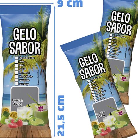 Saco Bopp X Gelo Sabor Pacote Sacos Biz Embalagens