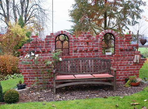 Steinmauer Garten Ruinenmauer Gartenmauern