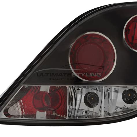 Peugeot Performance Rear Tail Lights Lexus Style Black Lens