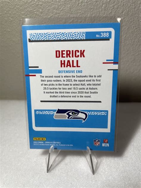 Derick Hall Panini Donruss Rated Rookie Seahawks Rc Ebay