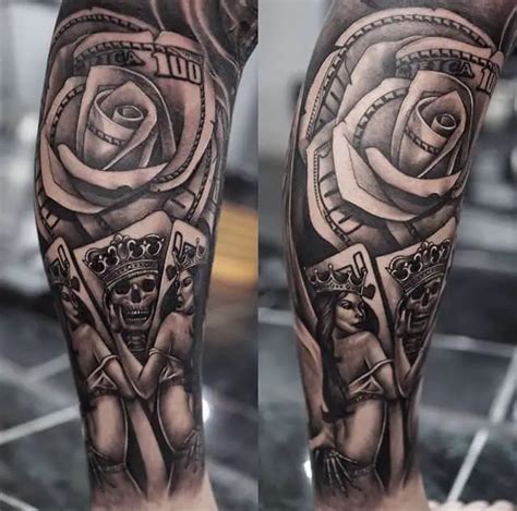 Money Rose Tattoos Por Amor Al Dinero Tatuajes 360