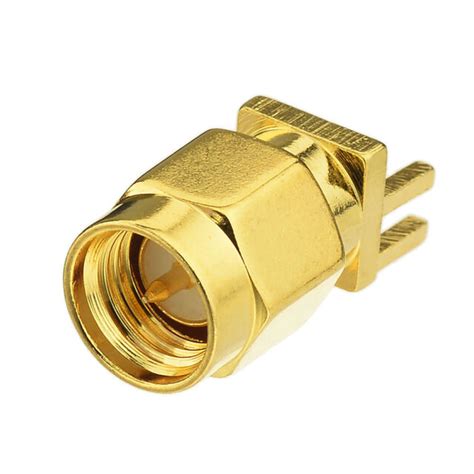 SMA Male End Launch 0 062 PCB Mount Solder Attachment Coaxial