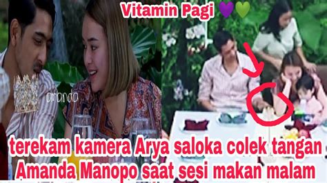 Terekam Kamera Arya Saloka Colek Tangan Amanda Manopo Saat Sesi Makan