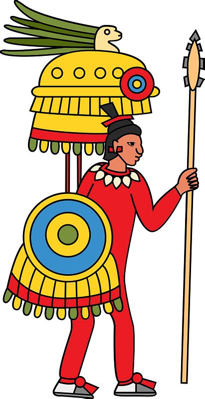 Aztec Warrior Free Vector Clipart Images On