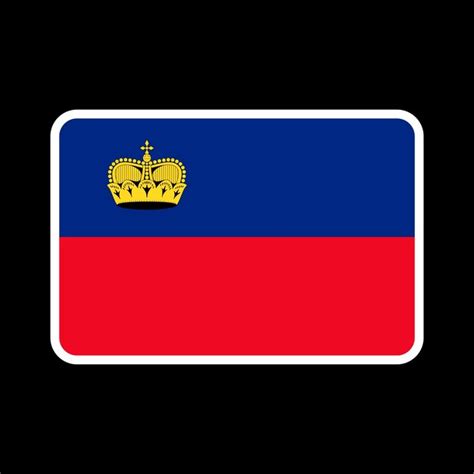 Premium Vector | Liechtenstein flag official colors and proportion ...