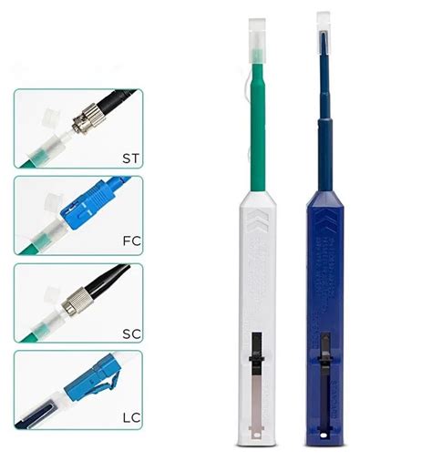 25mm And15mm Sc Fc St Fiber Optic One Click Sc Connector Cleanerone Click Cleaner Pen Buy Sc