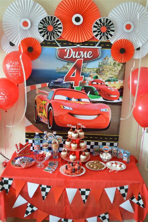 Printable Disney Pixar Car Birthday Party Backdrop Dessert Etsy Artofit