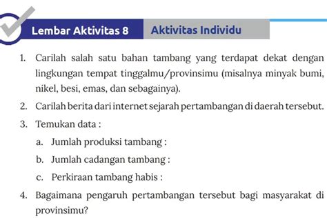 Kunci Jawaban Ips Kurikulum Merdeka Kelas Halaman Lembar Aktivitas