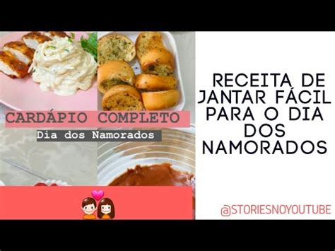 Receita de Jantar Fácil para o dia dos namorados YouTube